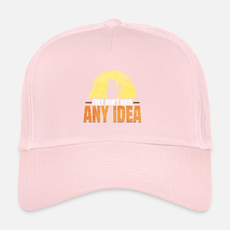 Chat maléfique Ils n’ont aucune idée drôle Halloween Casquette trucker 
