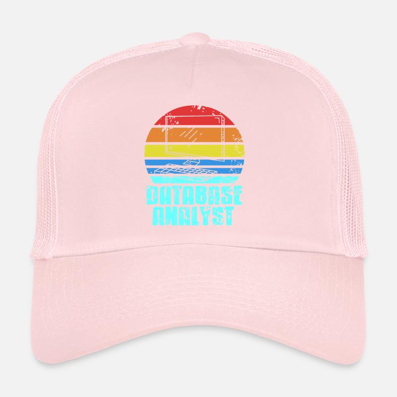 Retro Vintage DATABASE Analyst Designs T-Shirt Trucker Cap