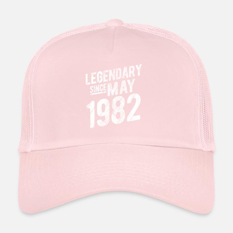 40th Birthday Gift Legendary Since May 1982 40 Yea Trucker Cap