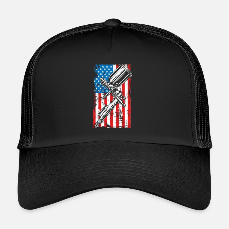 Peintre automobile américain Casquette trucker 
