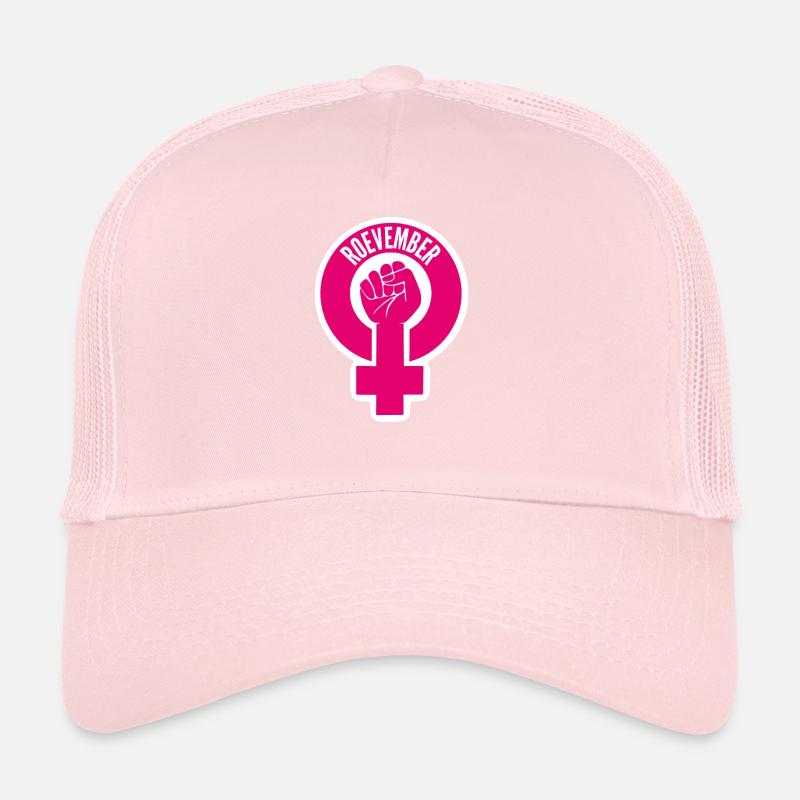November Roevember Design Pink Trucker Cap