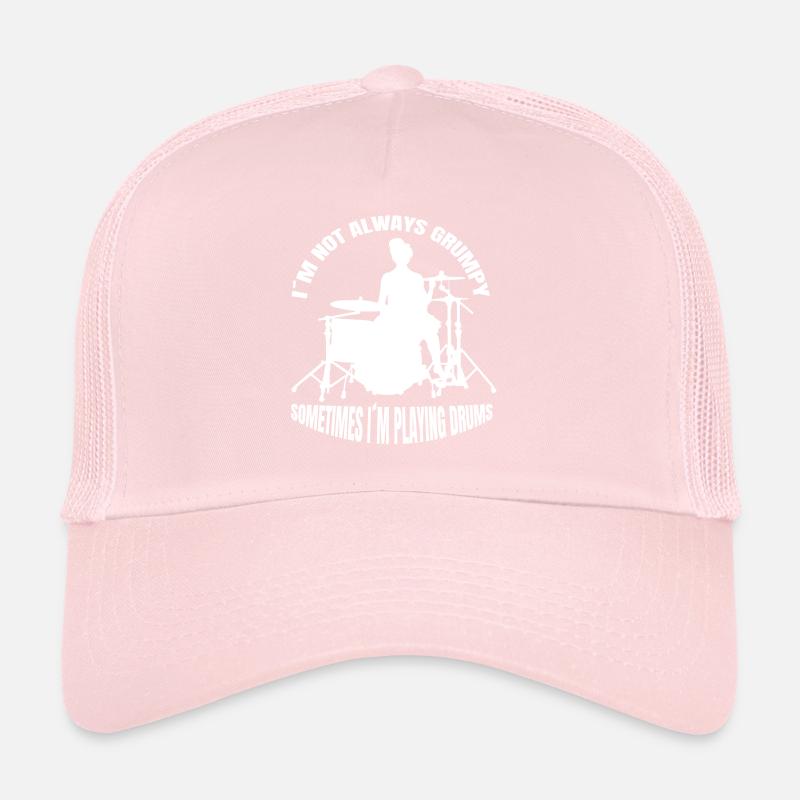 Drums funny saying musician drummer Trucker Cap