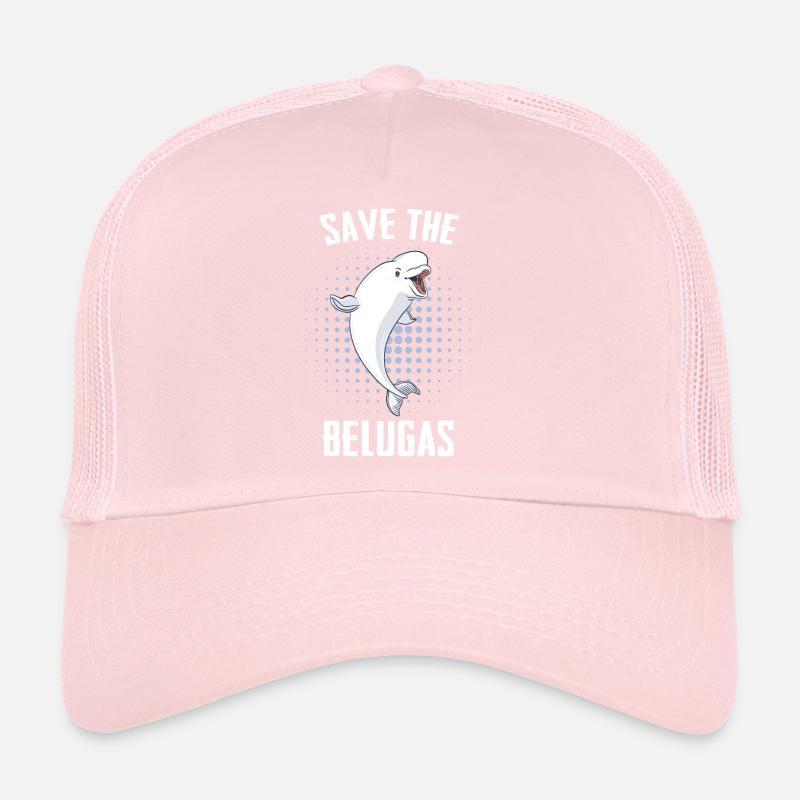 Bélugas Océan Bélugas Baleines Casquette trucker 