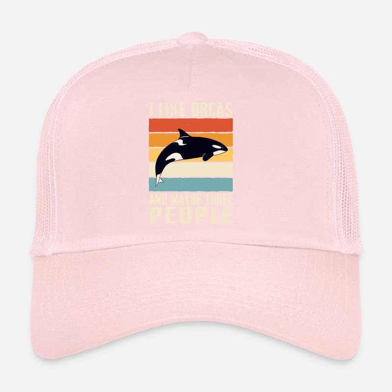 Orque Épaulard Océan Animaux Baleines Casquette trucker 
