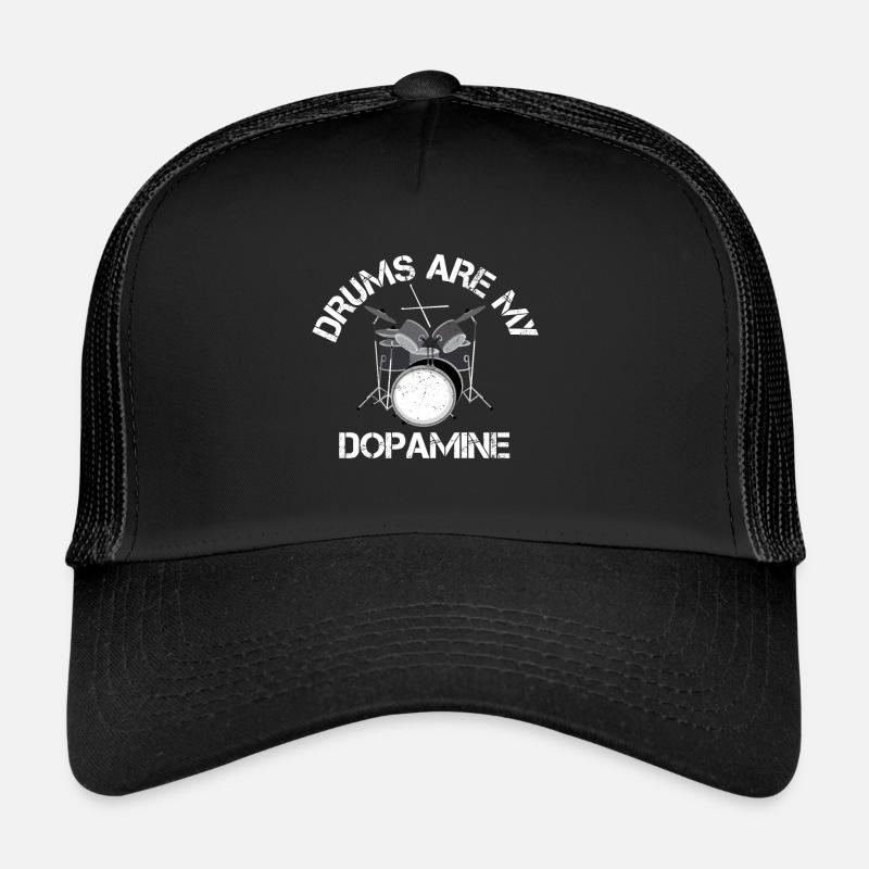 Les tambours sont mon tambour de batteur de dopamine Casquette trucker 