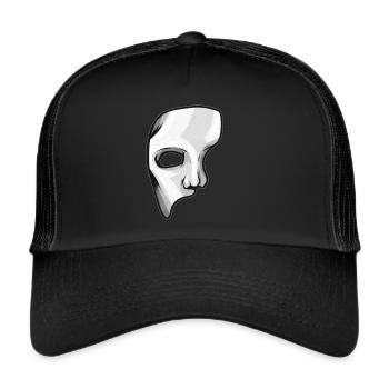 Opera Phantom Mask Halloween - Trucker Cap - black/black - Front