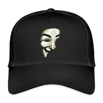 Mask As Costume For Halloween - Trucker Cap - black/black - Front