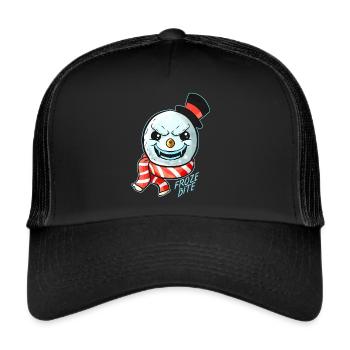 Evil Snowman Froze Cylindre Crocs Halloween - Casquette trucker  - noir/noir - Devant