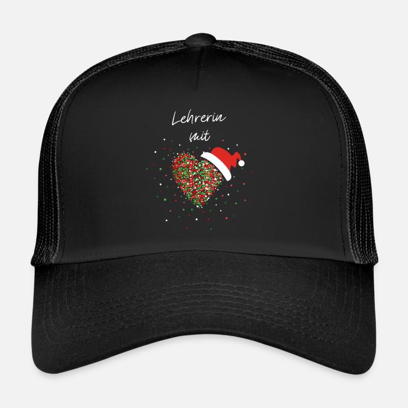 Lehrerin mit Herz Weihnachtsgeschenk Christmas Trucker Cap