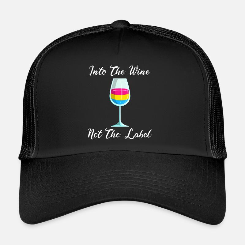 In Den Wein Nicht Das Label Lgbt Pansexual Pride Trucker Cap
