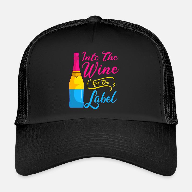 In Den Wein Nicht Das Label Lgbt Pansexual Pride Trucker Cap