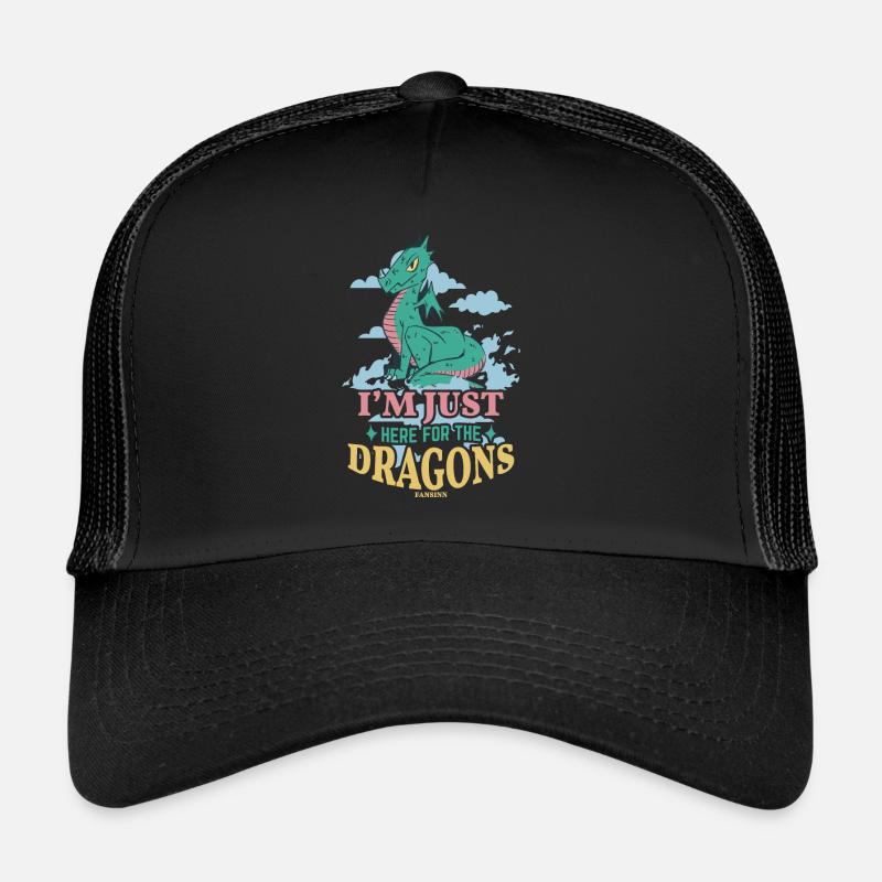 Je suis juste ici pour les dragons Casquette trucker 