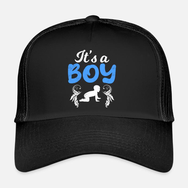 It s a boy - Boys mom pregnant with boy Trucker Cap