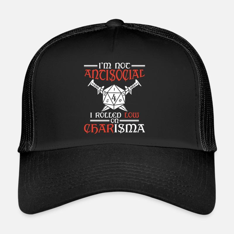 Pas antisocial, j’ai roulé avec un faible charisme Casquette trucker 