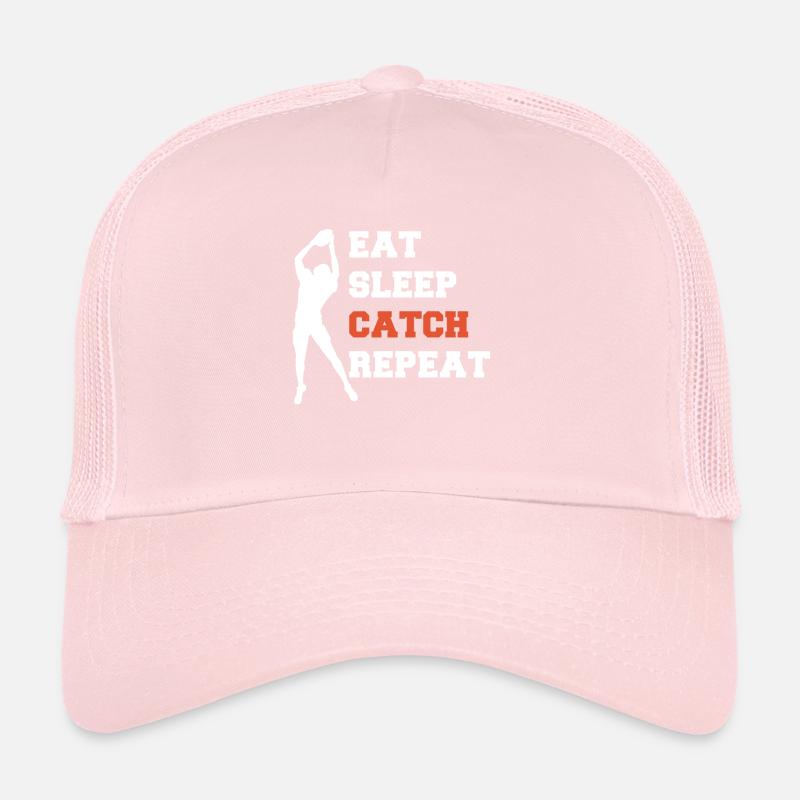 Eat Sleep Catch Repeat Wild Receiver Gift Trucker Cap