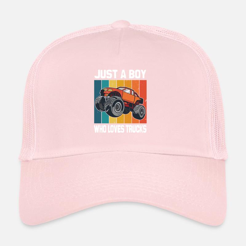 Juste un garçon qui aime Trucks Monstertruck Casquette trucker 