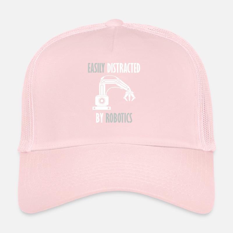 Abgelenkt von Robots Programming Coder Engineer Trucker Cap