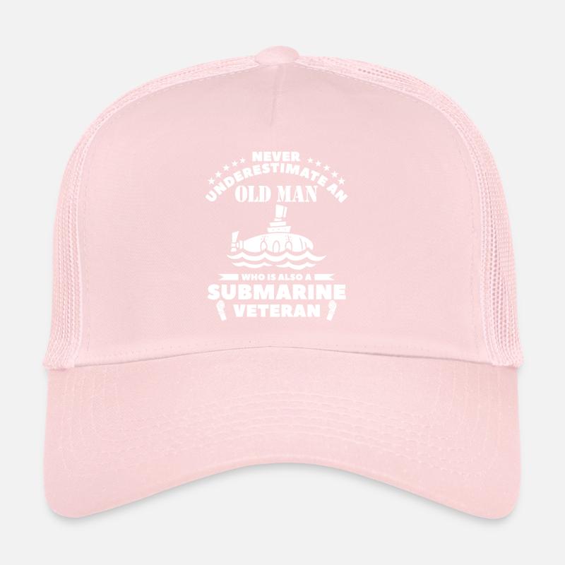Never Underestimate An Old Man Who Is A Submarine Trucker Cap