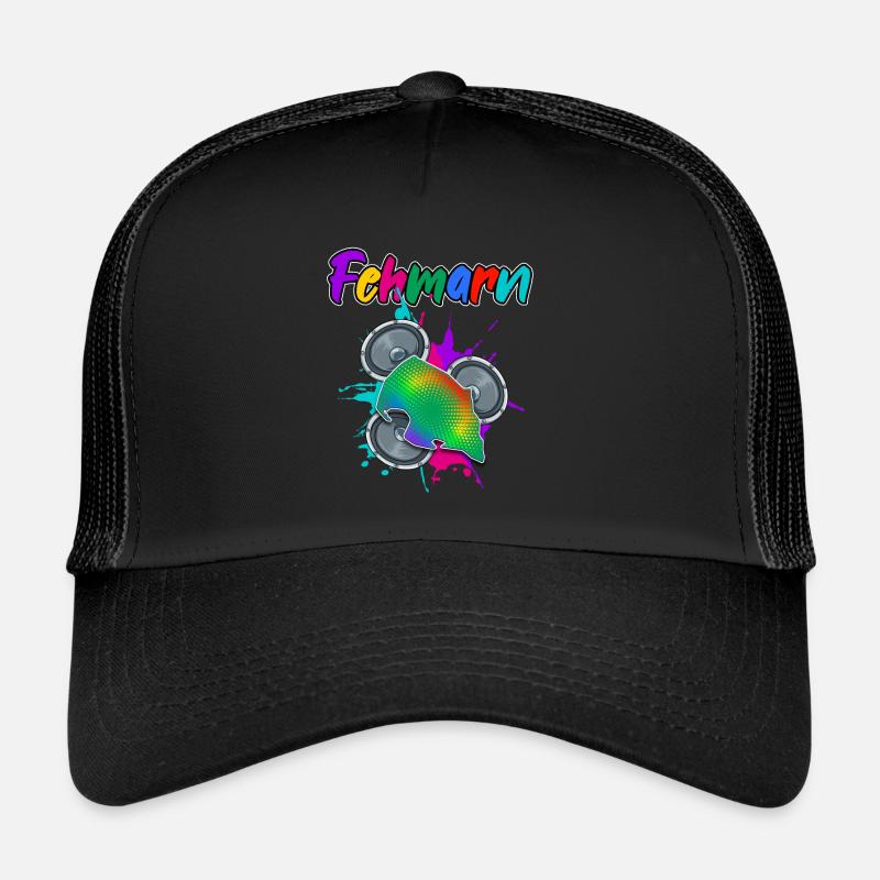 Fehmarn Beat - Trucker Cap - Schwarz/Schwarz