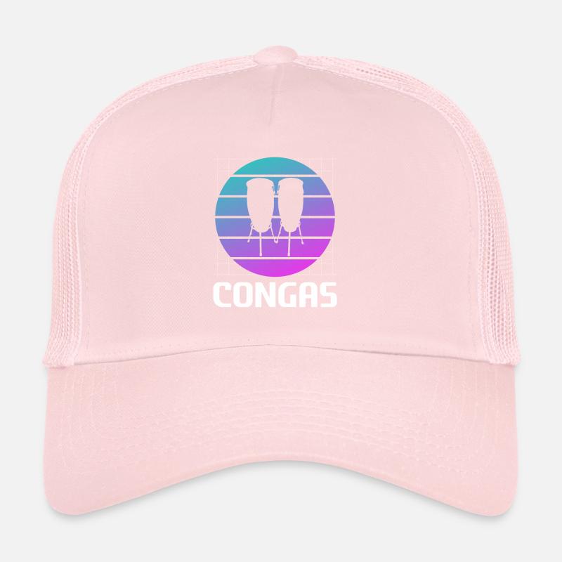 Retro Vintage Classic Congas Player Instrument Trucker Cap