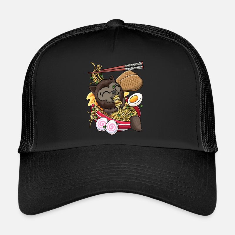 Kawaii Werwolf Ramen Halloween Nudeln Anime Trucker Cap