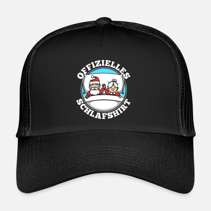 Offizielles schlafshirt Weihnachten - Trucker Cap - Schwarz/Schwarz