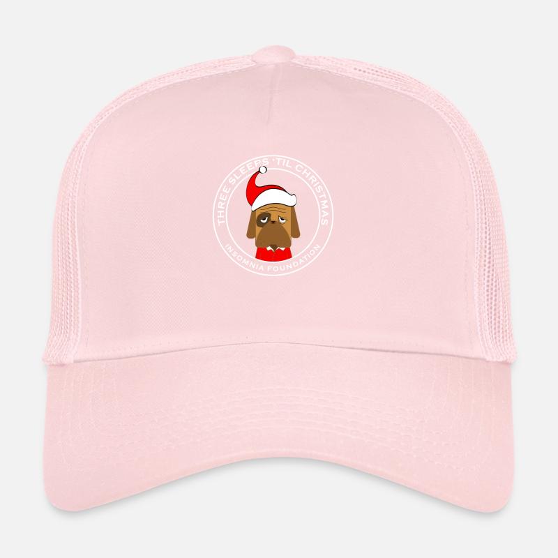 Funny Three Sleeps Until Christmas Insomnia Trucker Cap