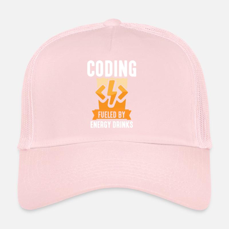 Programming with Energydrinks Coding Code Coder Trucker Cap