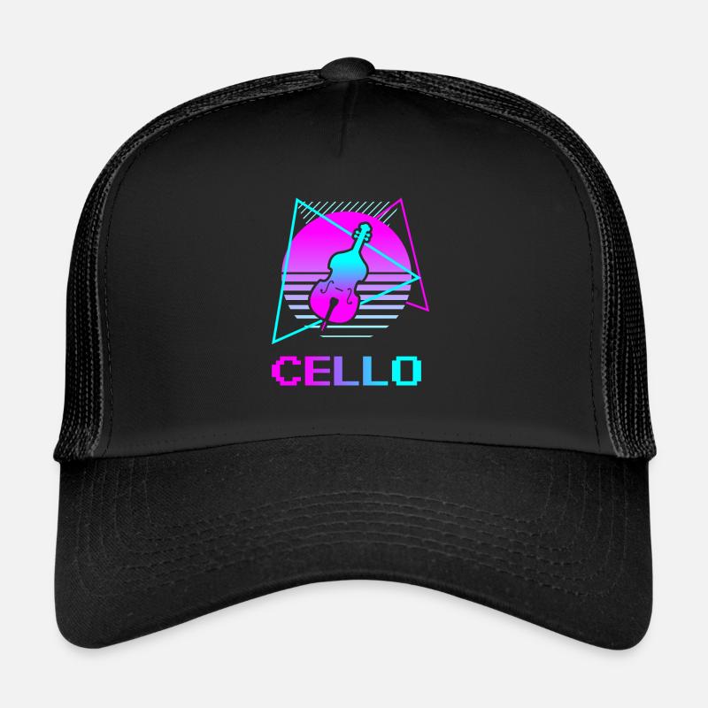 Instrument de violoncelle classique rétro vintage Casquette trucker 