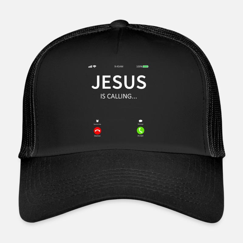 Jésus appelle chrétien Casquette trucker 