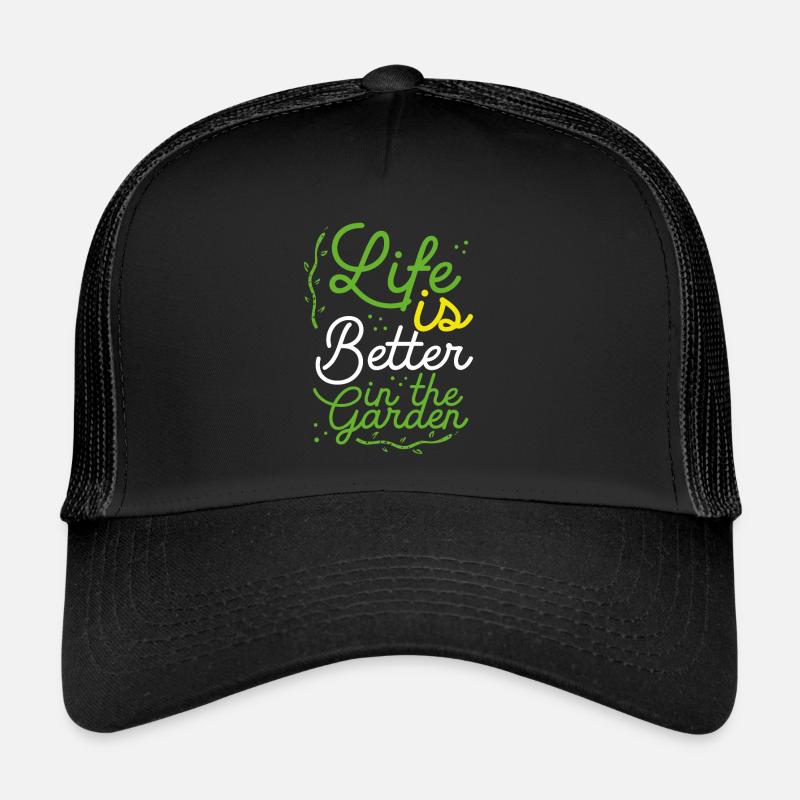 Das Leben Ist Besser Im Garten Trucker Cap