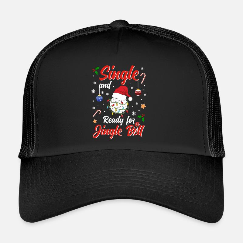 Fun Golf ball Costume Single and ready for Jingle Trucker Cap