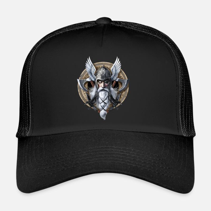 Viking Warrior God Odin Trucker Cap