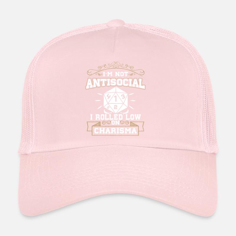Not Antisocial, I Rolled With Low Charisma Trucker Cap