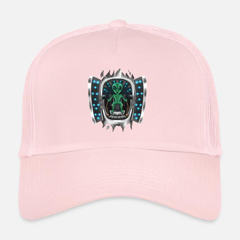 Alien Inside Costume Alien Takes Over Control Trucker Cap
