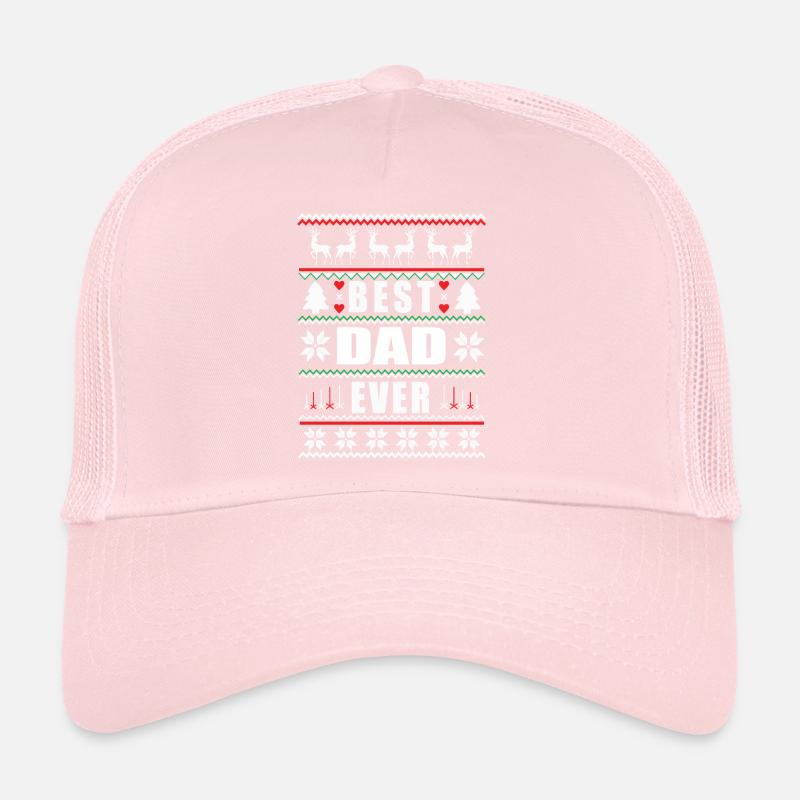 Funny Ugly Christmas Best Dad Ever Trucker Cap