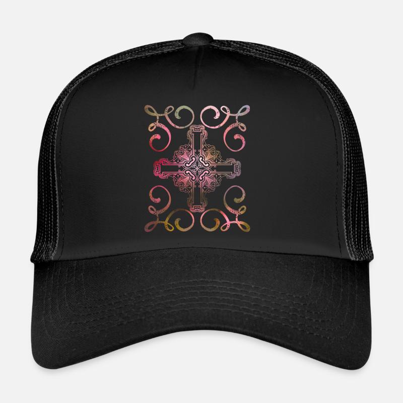 Croix chrétienne, style vintage, Jésus-Christ Casquette trucker 