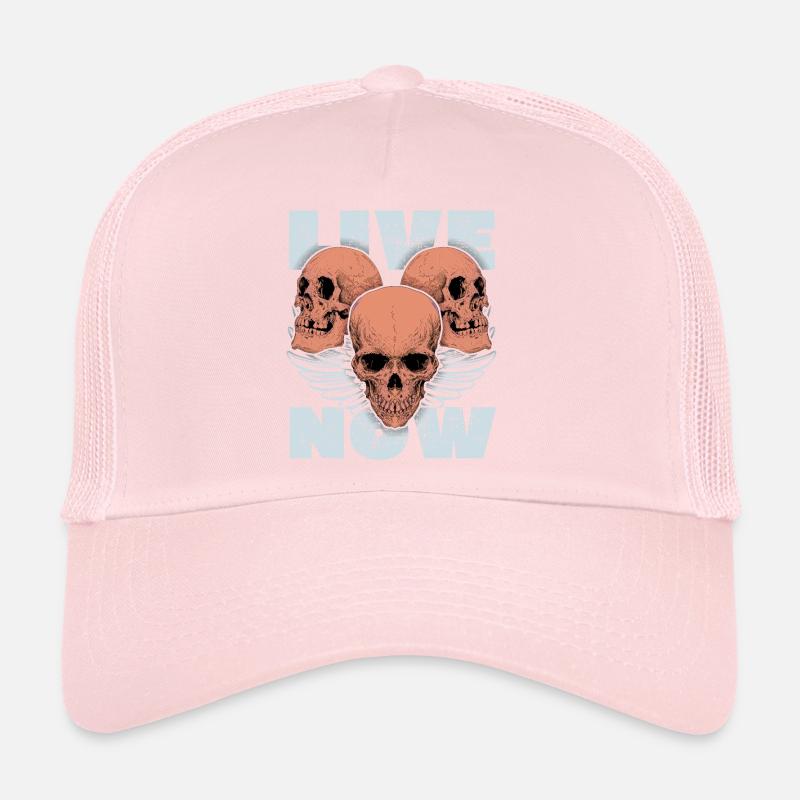 3 crânes, 3 crânes, ailes d’ange disant Casquette trucker 