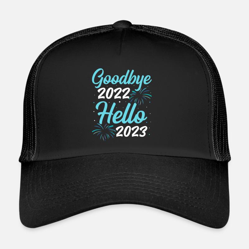 2 Goodbye 2022 hello 2023 Trucker Cap