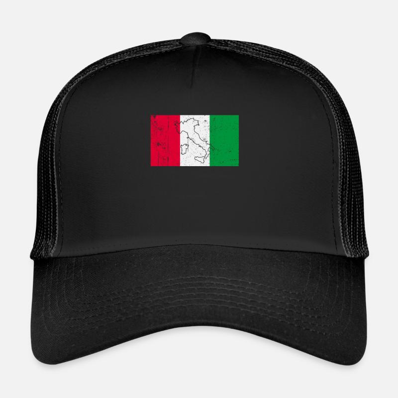 Drapeau de l’Italie Casquette trucker 