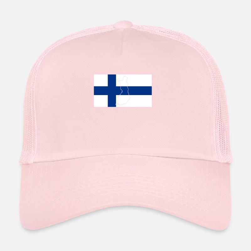 Drapeau de la Finlande Casquette trucker 