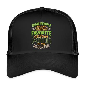 Schauspielerin Theater Geschenk - Trucker Cap - Schwarz/Schwarz - Vorne