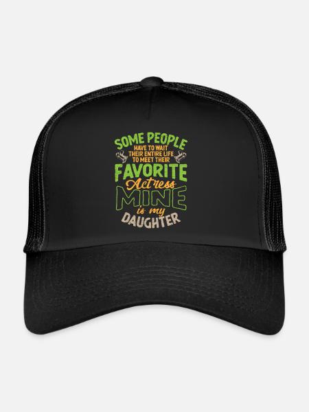 Schauspielerin Theater Geschenk - Trucker Cap - Schwarz/Schwarz - Vorne