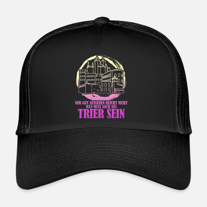 Trier Stadt Trierer - Trucker Cap - Schwarz/Schwarz