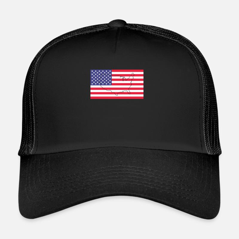 America Flag Trucker Cap