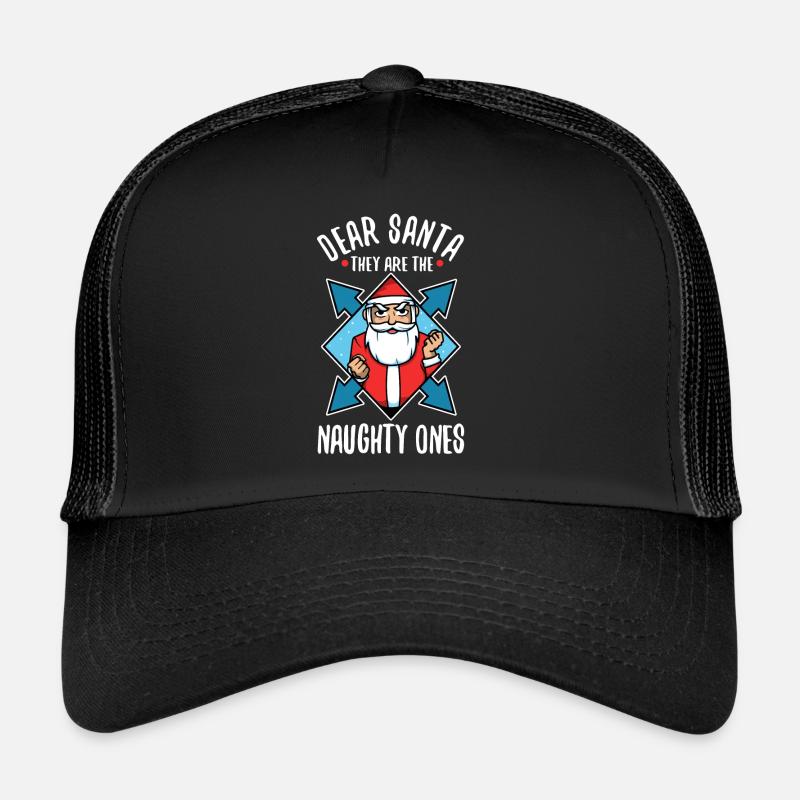 Cher père Noël, ce sont les méchants Casquette trucker 