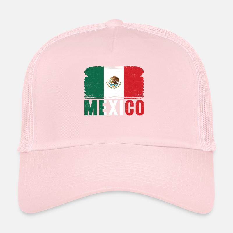 Vintage Mexico Mexican Flag Pride Gift Trucker Cap