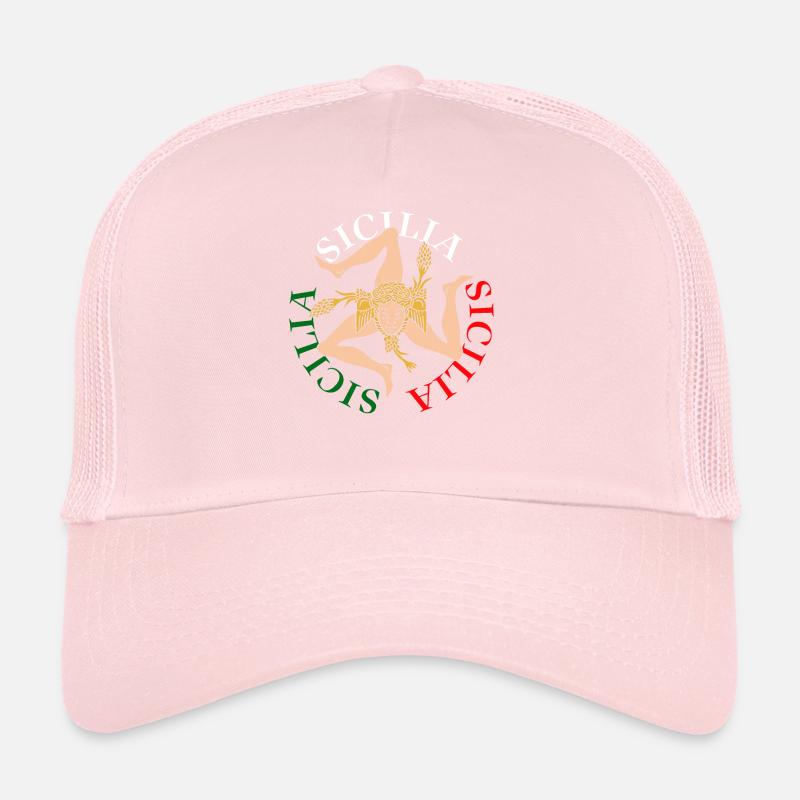 Sicily flag Sicily Palermo Italy Trucker Cap