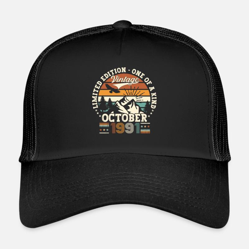 Original October 1991 31st Birthday Gift Cool Trucker Cap