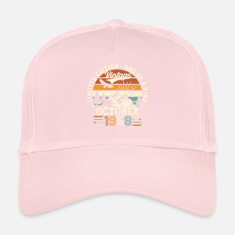Original Octobre 1958 64th Birthday Gift Cool Casquette trucker 